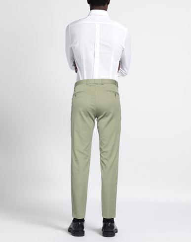 Man Pants Military green Size 42S Cotton, Elastane
