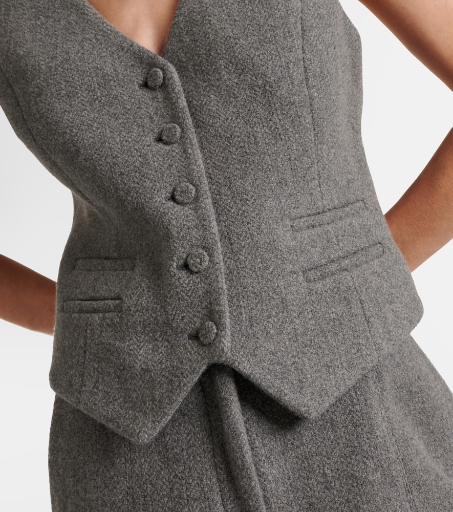 Coleridge wool and cashmere vest