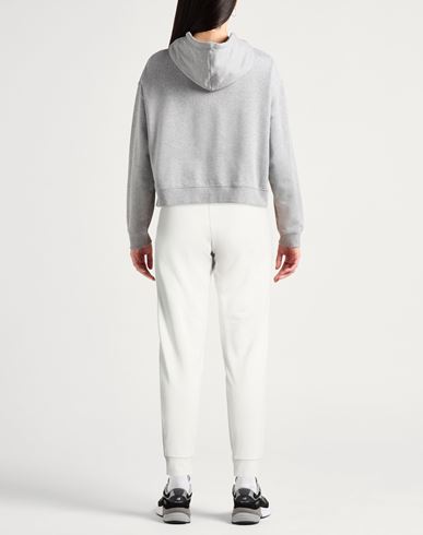 Woman Pants Light grey Size L Cotton, Elastane