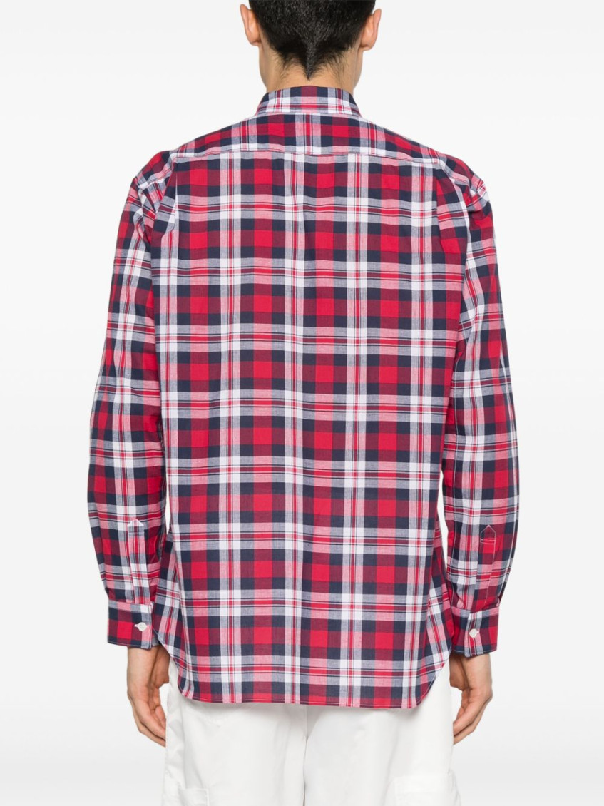 Red Long Sleeve Plaid Shirt