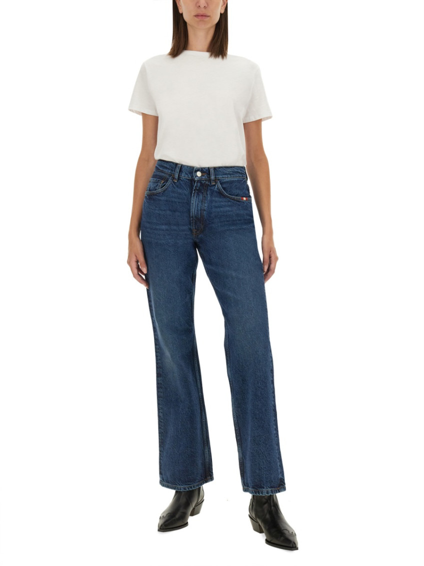 Denim Flared High Rise Jeans