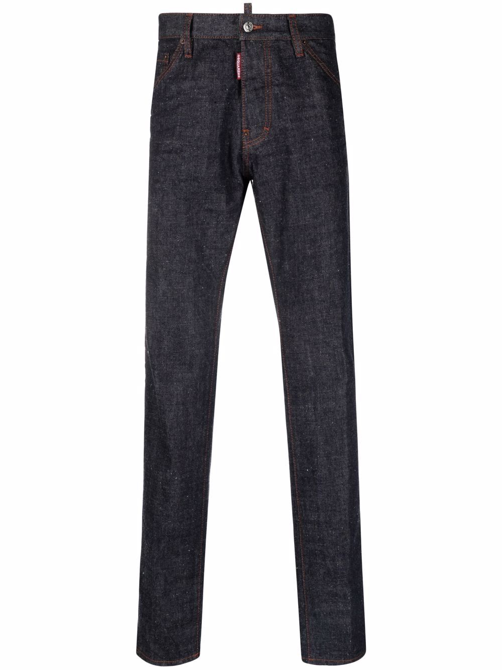 Logo-print tapered jeans - Blue