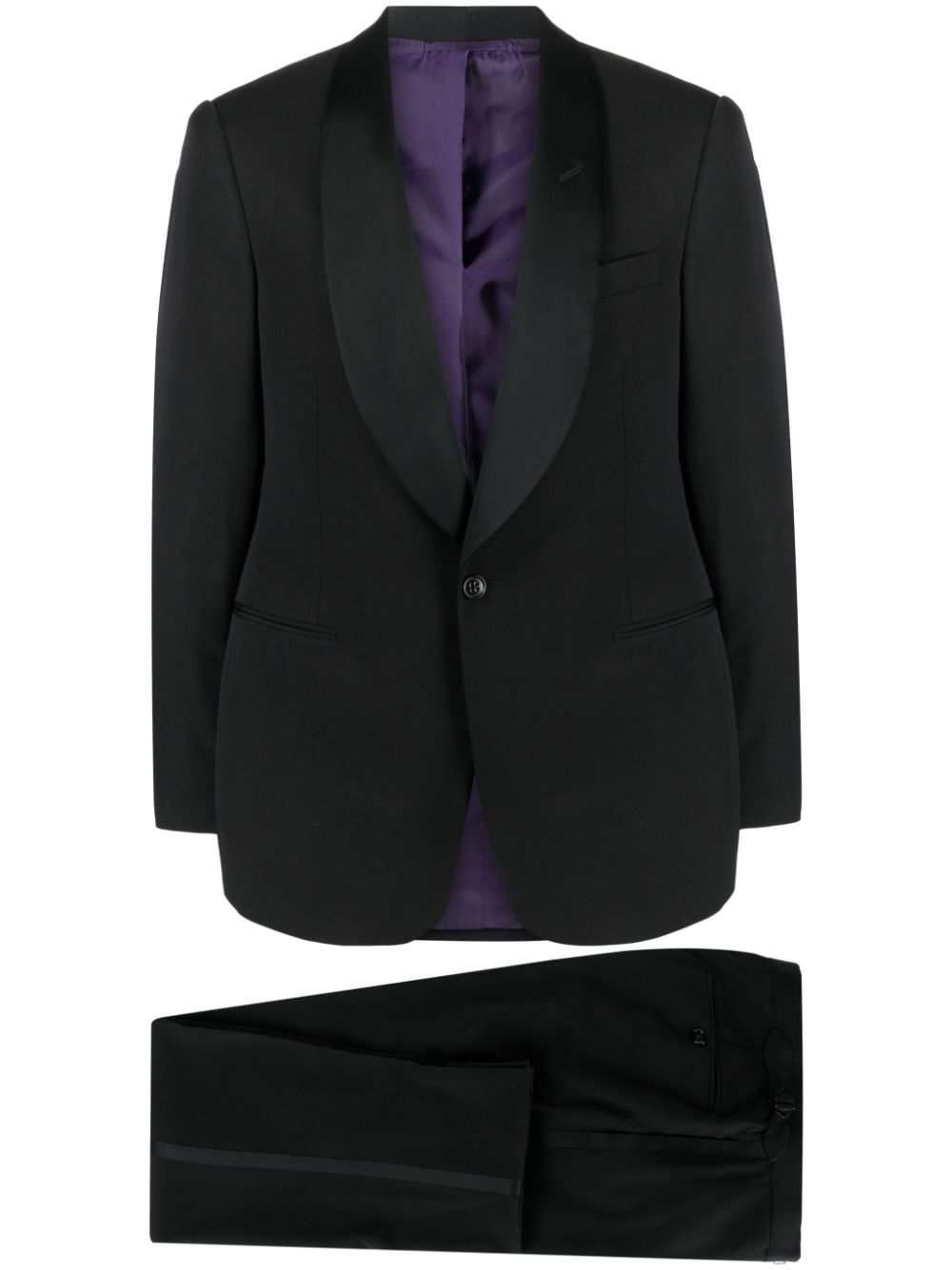 Single-breast tuxedo suit - Black