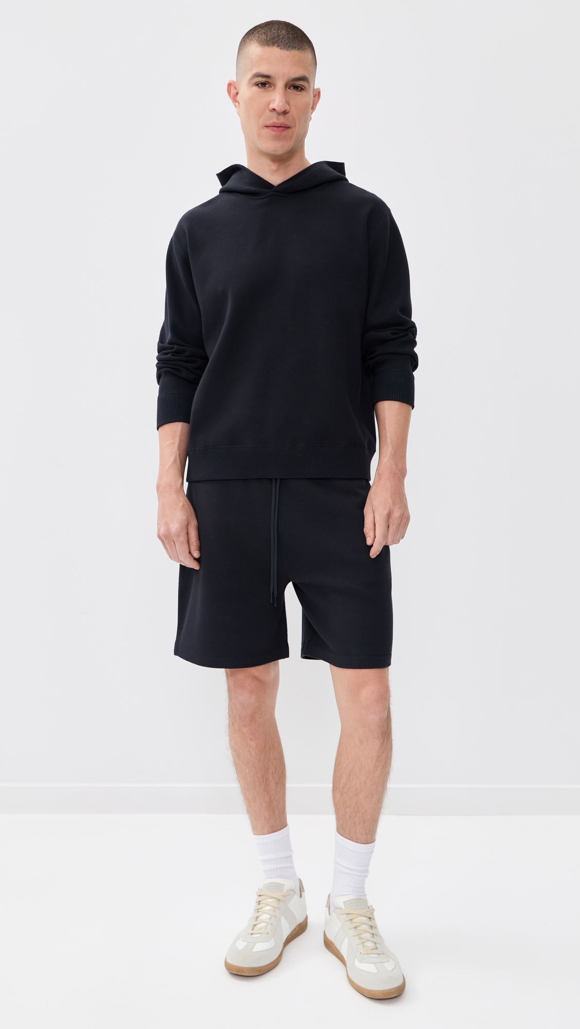 Sweat Shorts In Fine Bilen Dark Eclipse