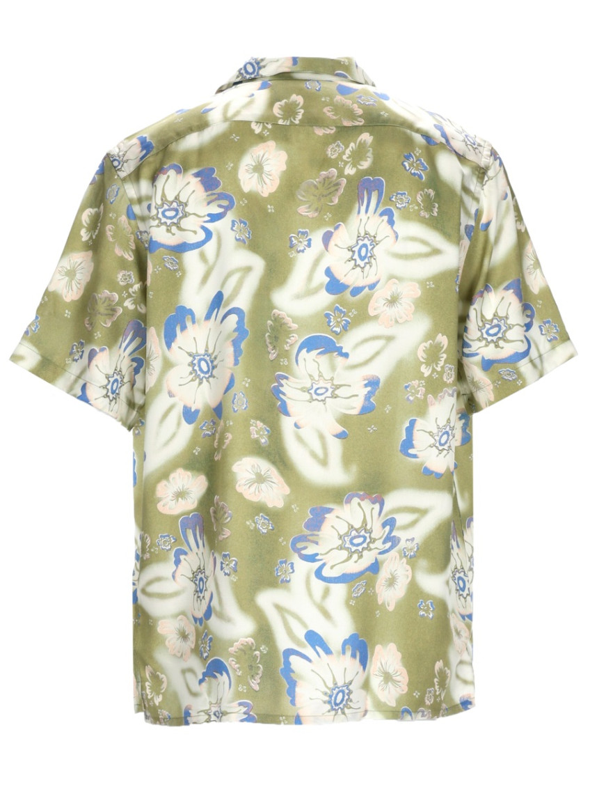 Green Relaxed Floral Shirt