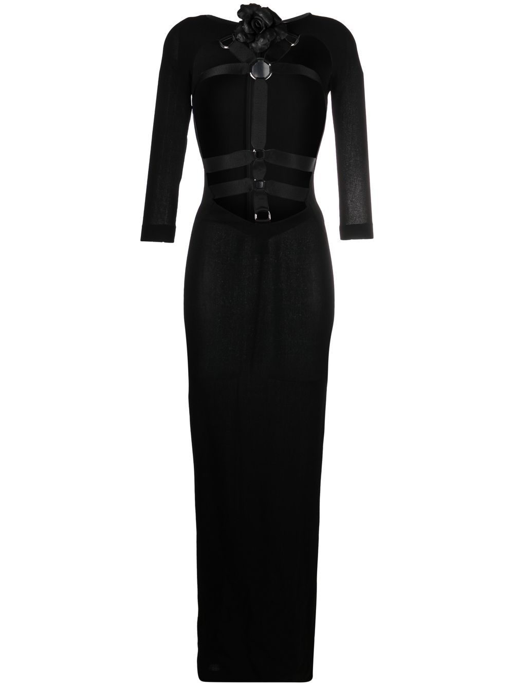 Cut-out detail maxi dress - Black