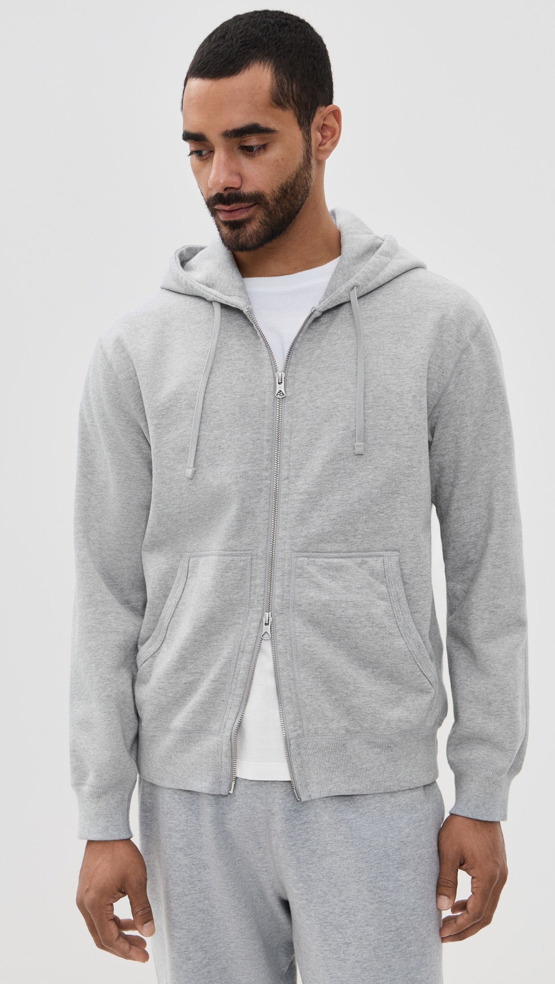 Reigning Champ Mid-Weight Terry Standard Zip Hoodie Hgrey