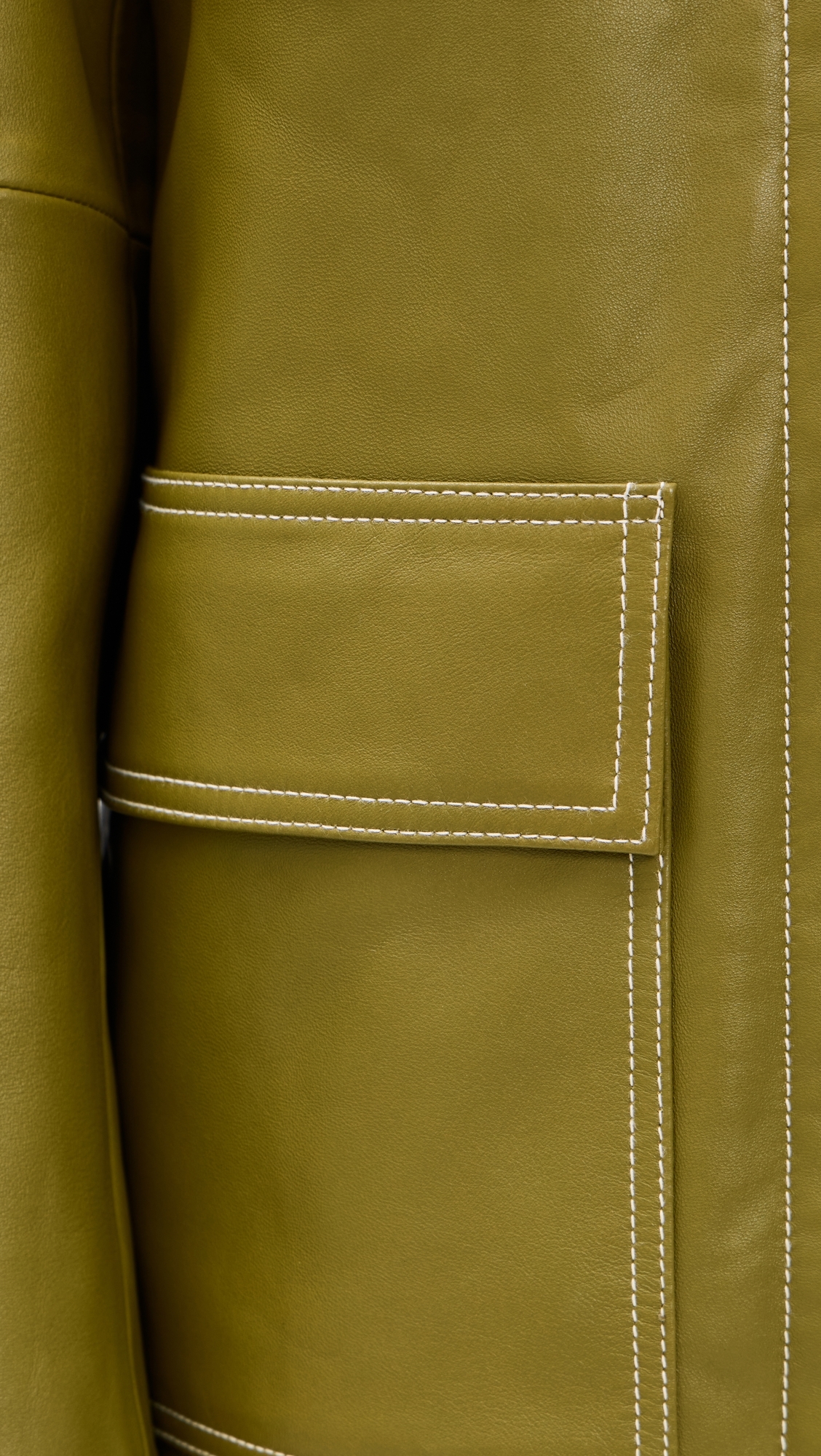 Aspen Leather Trench Green 