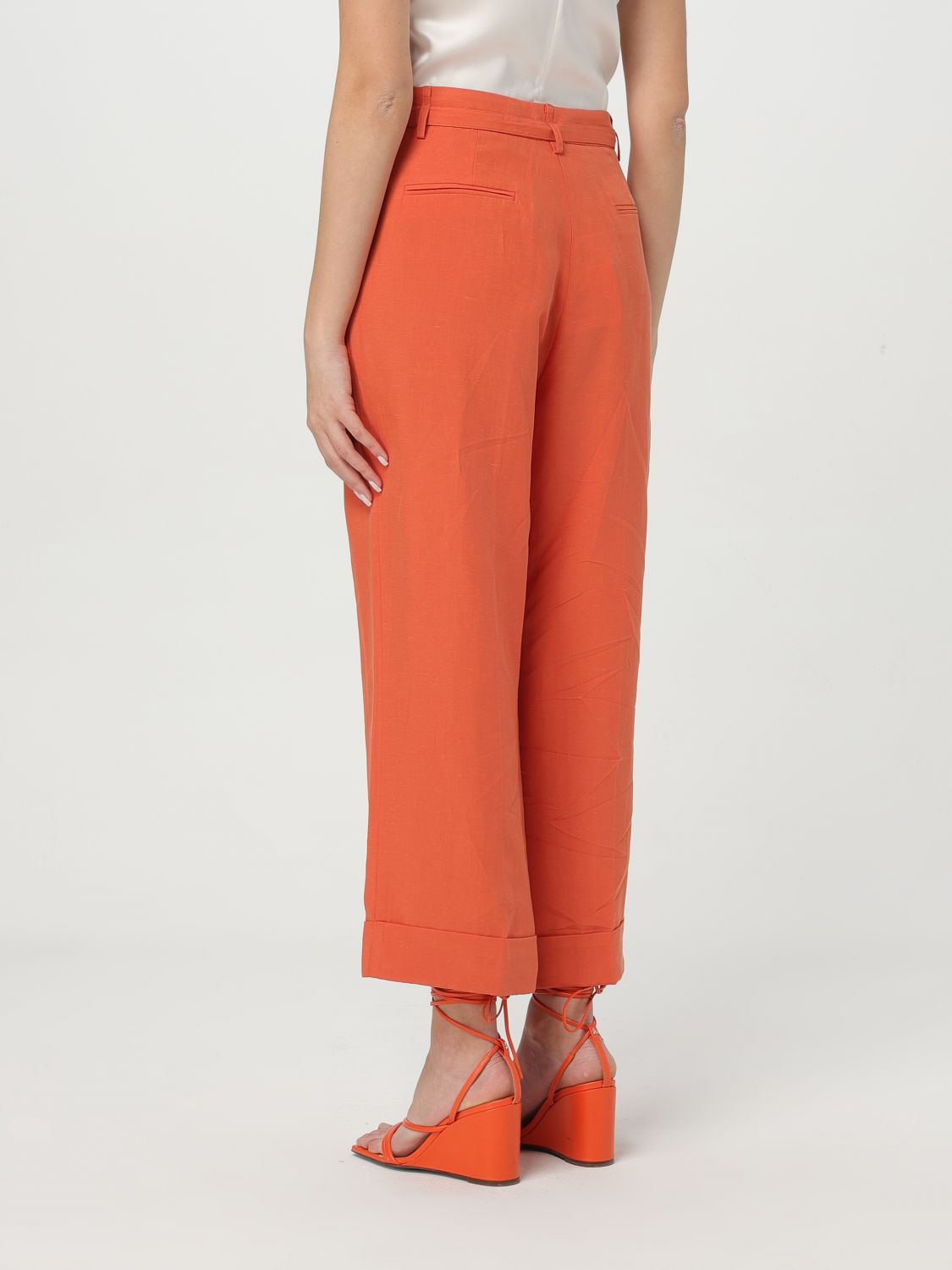 Pants LIU JO Woman color Brick Red