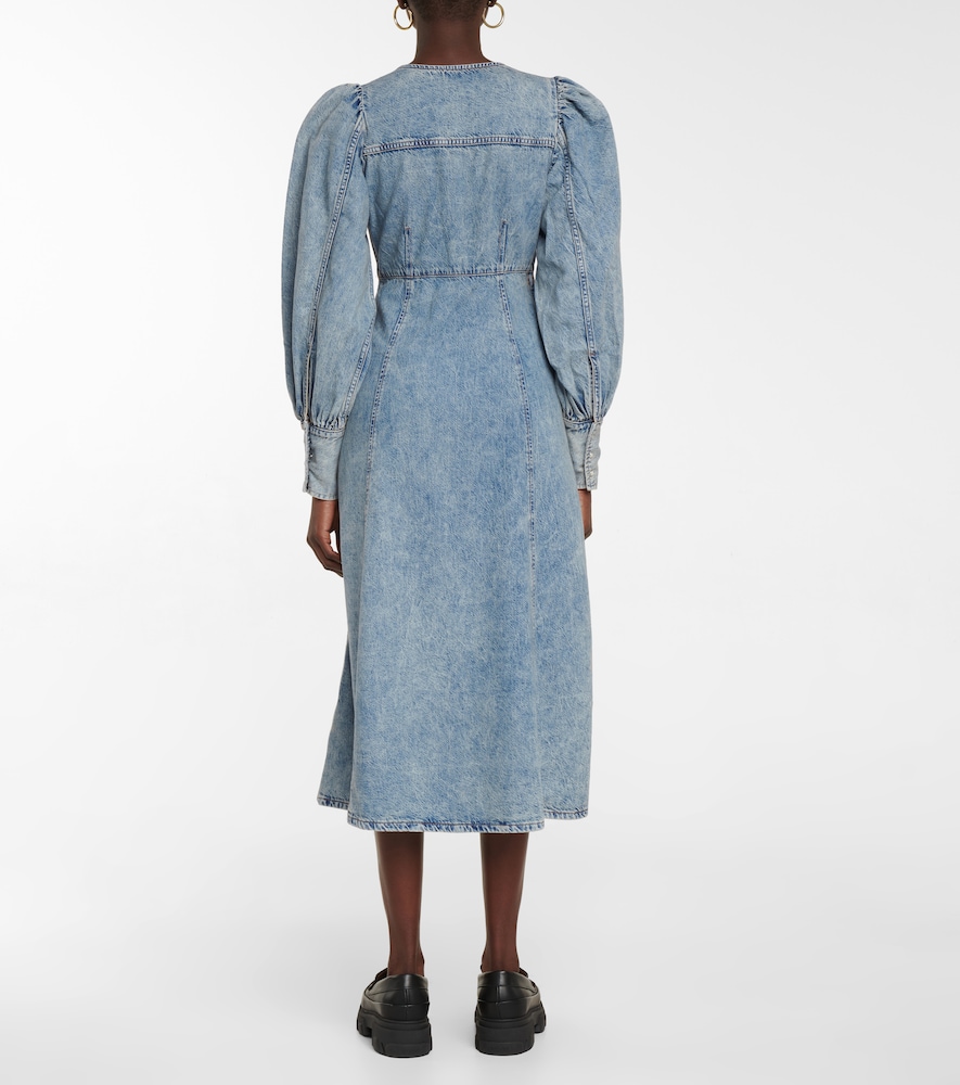 Denim midi dress
