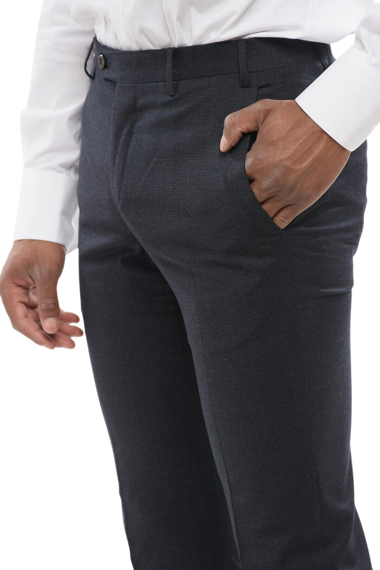 Dark Blue Tailored Pants