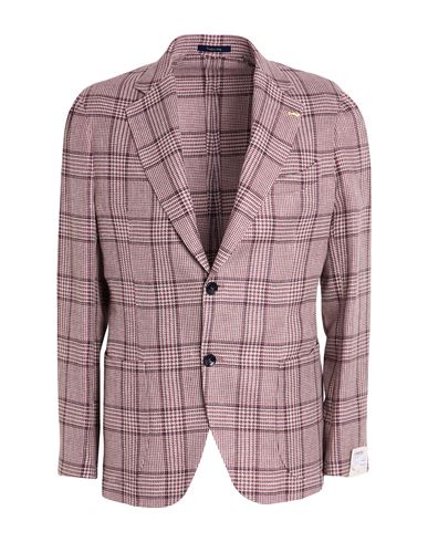 Man Blazer Chocolate brown Size 44 Linen, Silk, Cotton