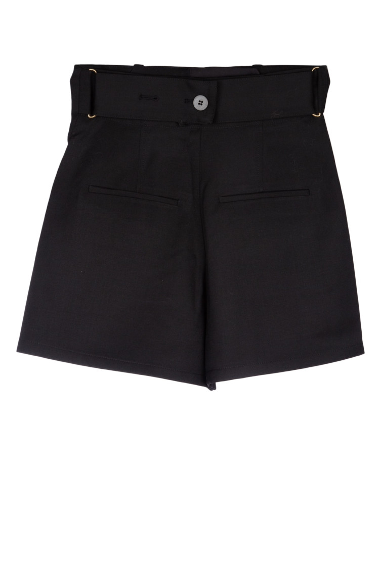 Le Bari pleat-detail shorts - Black