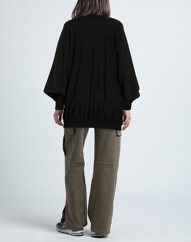 Woman Sweatshirt Black Size M Modal, Milk protein fiber, Cotton, Elastane