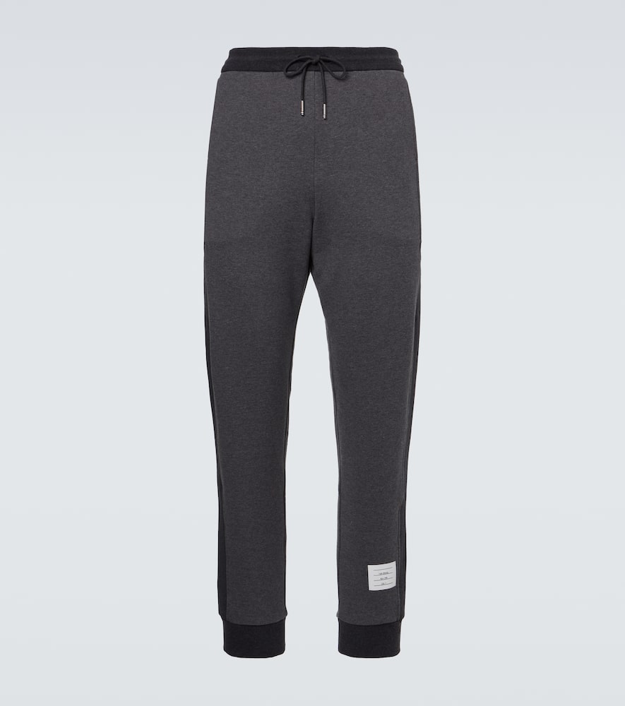 4-Bar cotton jersey sweatpants