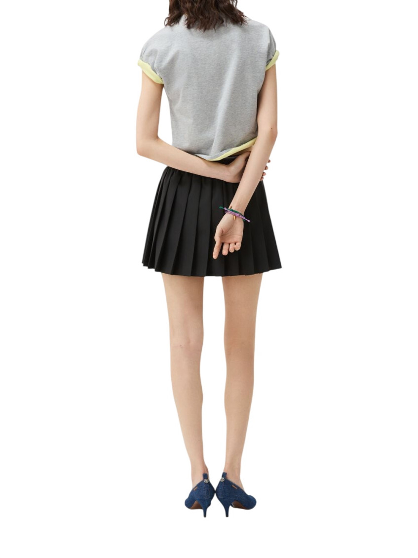Pleated Wool Skirt