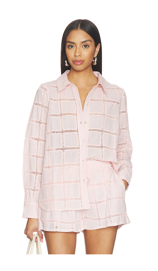 CAMI NYC Tomei Cotton Top in Pink. XS. Also in S, M