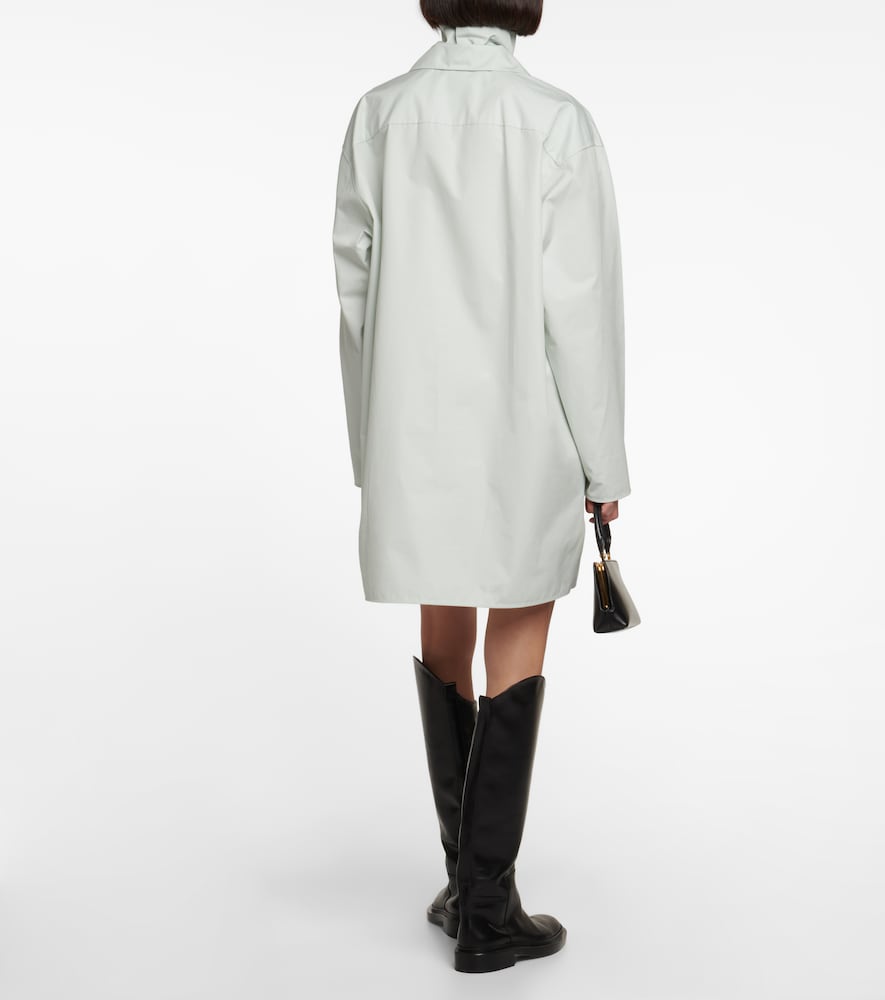Jil Sander V-neck cotton minidress