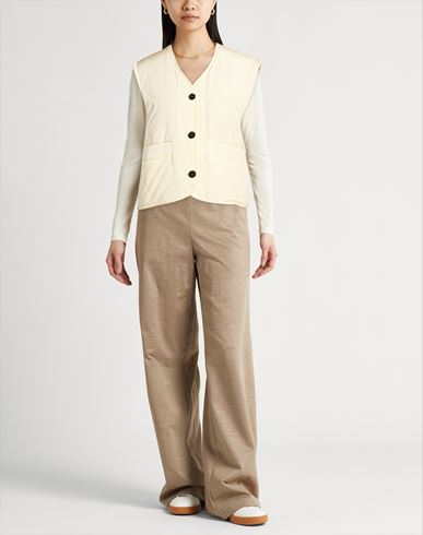 Woman Vest Ivory Size M Polyamide