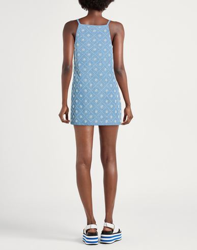 Woman Mini dress Light blue Size 2 Cotton