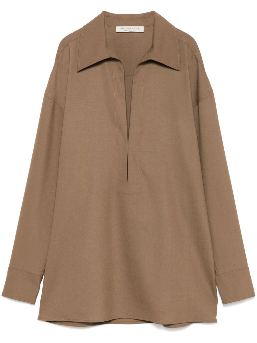 Long-sleeve blouse - Grey