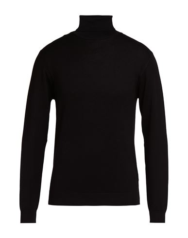 Man Turtleneck Black Size L Viscose, Nylon
