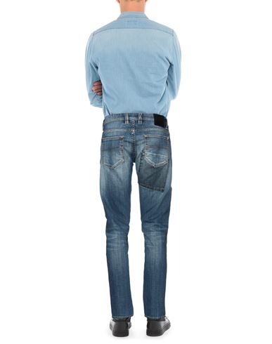 Man Jeans Blue Size 33 Cotton, Elastane