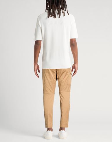 Man Pants Sand Size 38 Cotton, Elastane