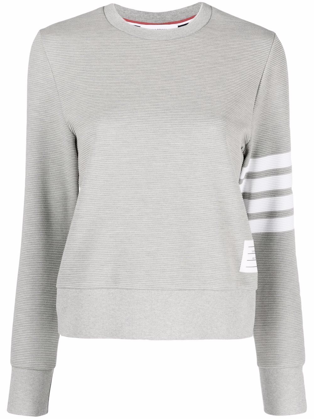 4-Bar cotton ribbed sweatshirt - 680 LT PINK