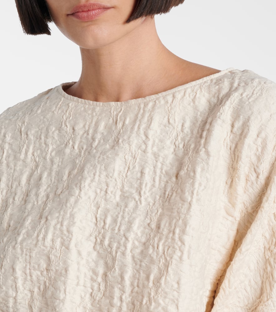 Pepaia cotton-blend jersey top