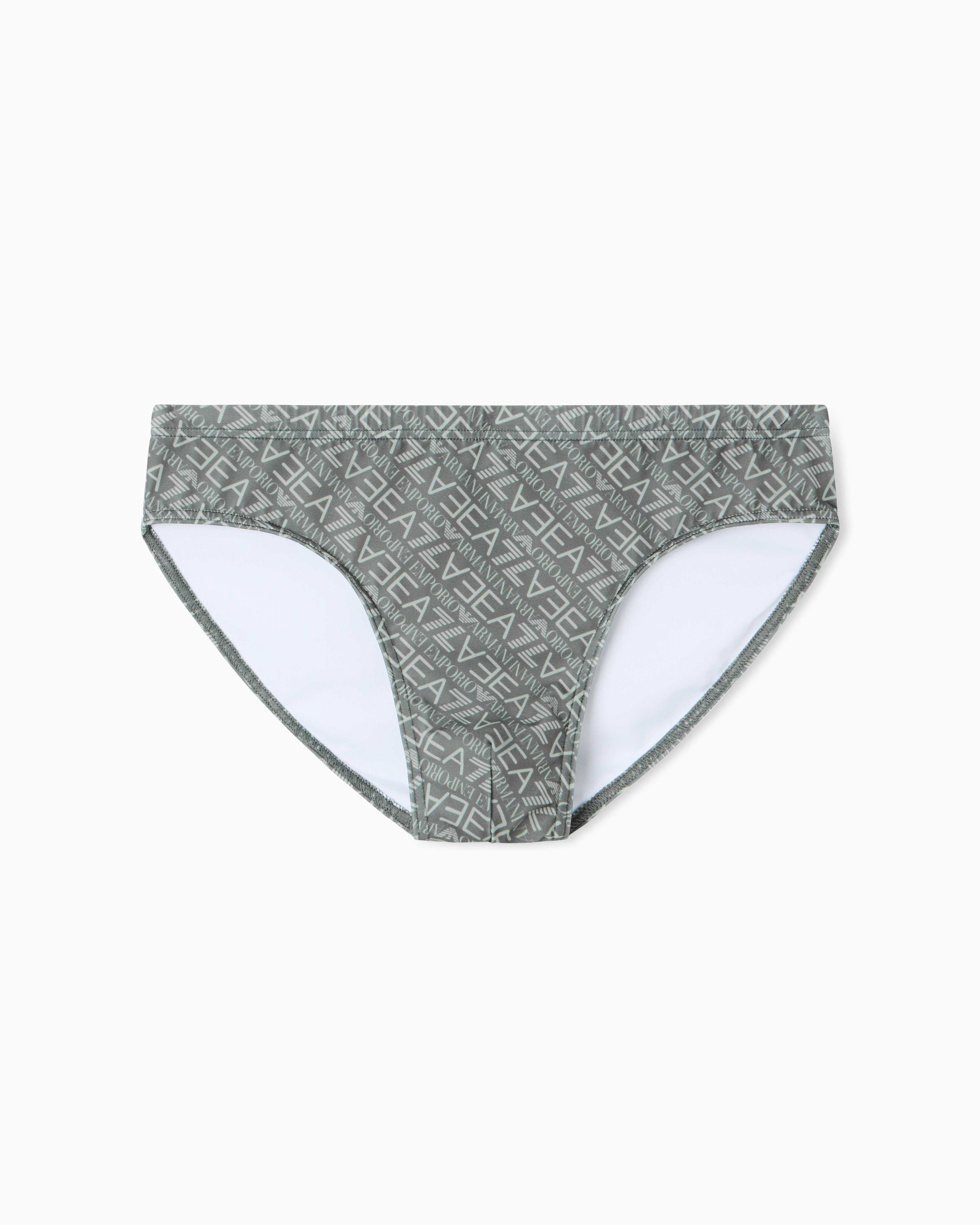 Graphic Series swim briefs with monogram print