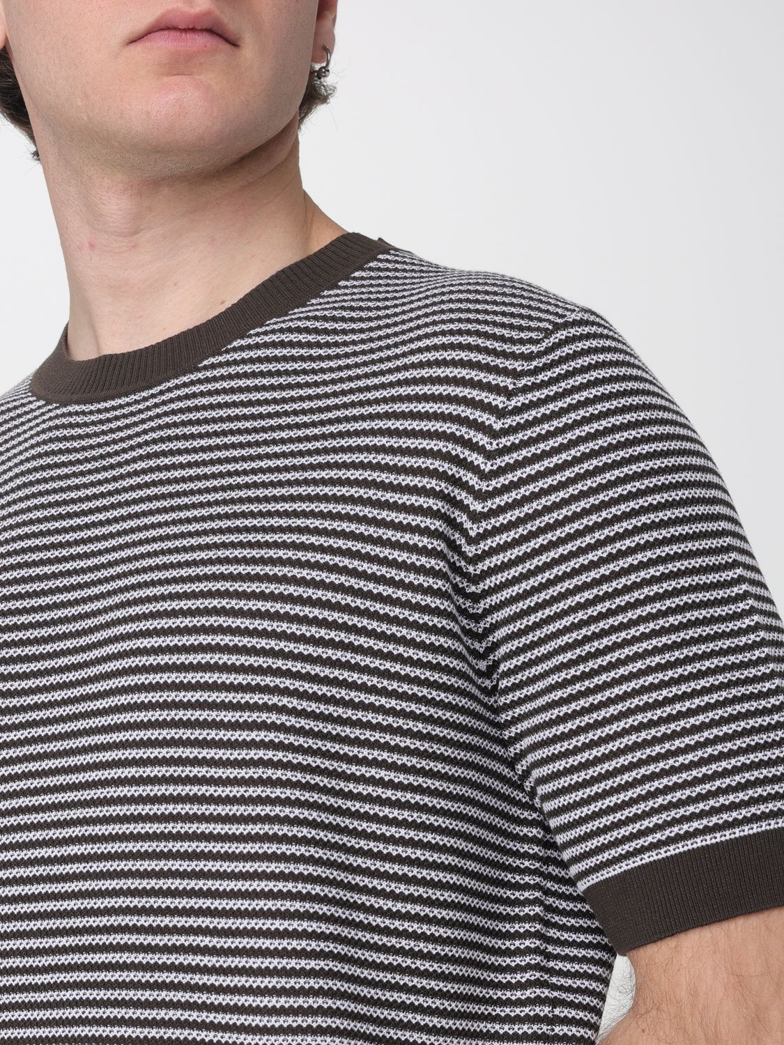 Polo Shirt Men color Coffee