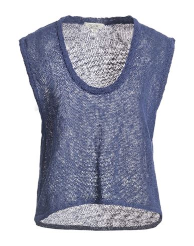 Woman Sweater Slate blue Size M Cotton, Polyamide
