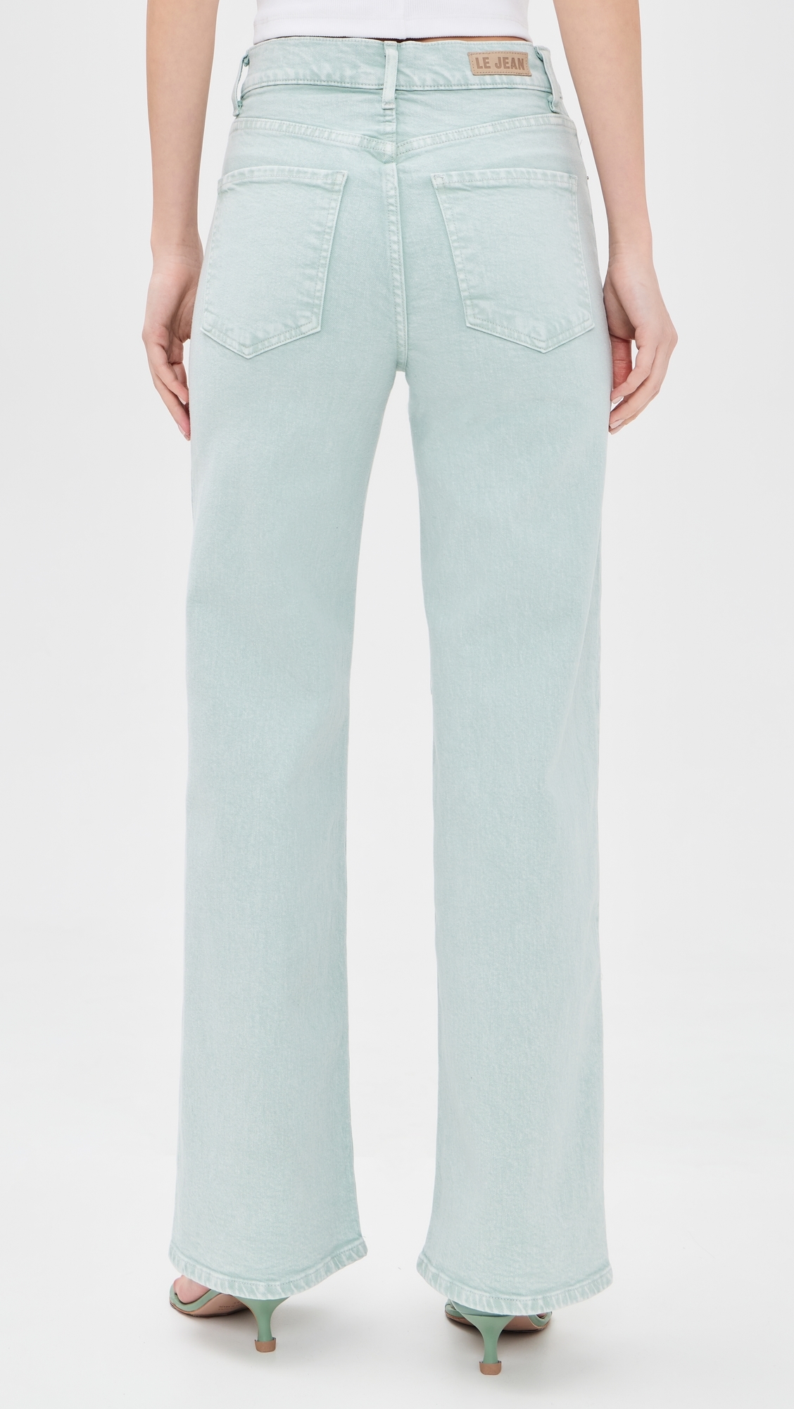 High Rise Column Jeans Minty