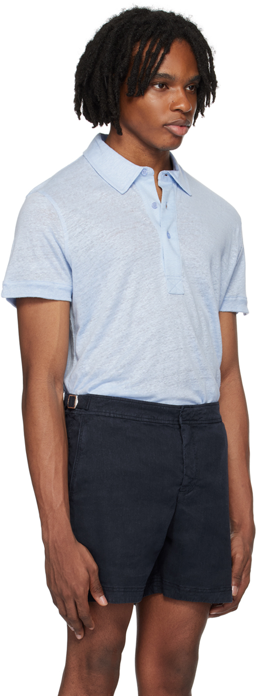 Orlebar Brown Blue Sebastian Polo