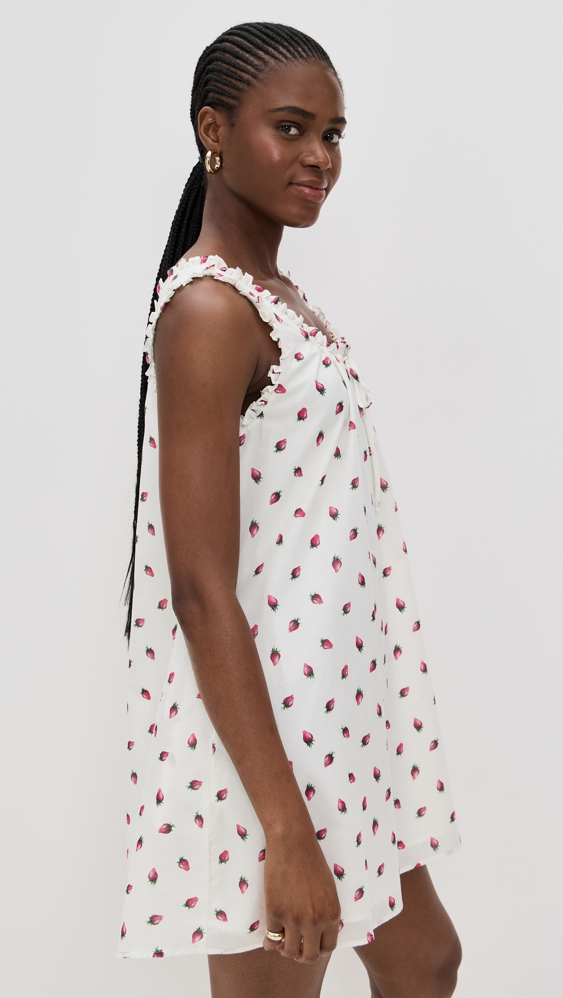 Juni Mini Dress Ivory Strawberry