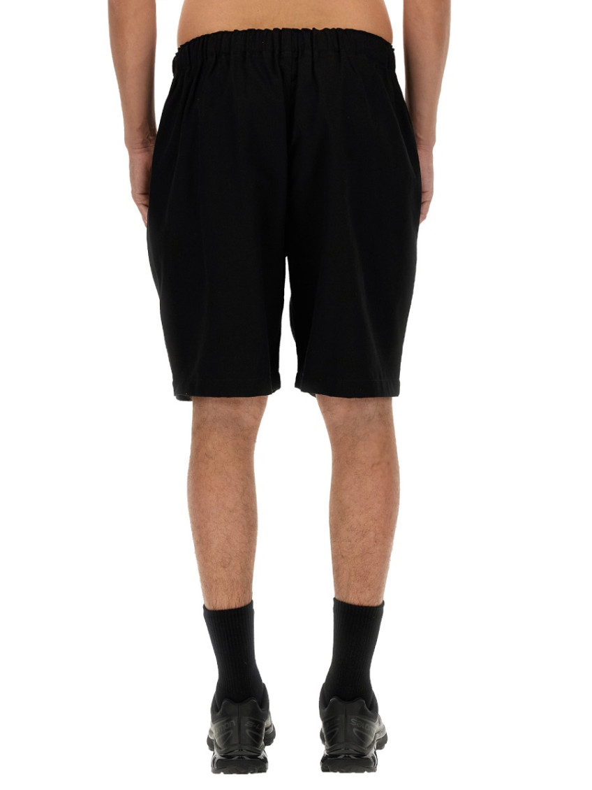 Black Solid Shorts
