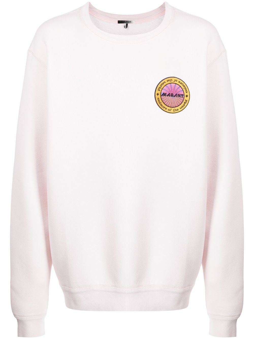 Logo-patch sweatshirt - Pink