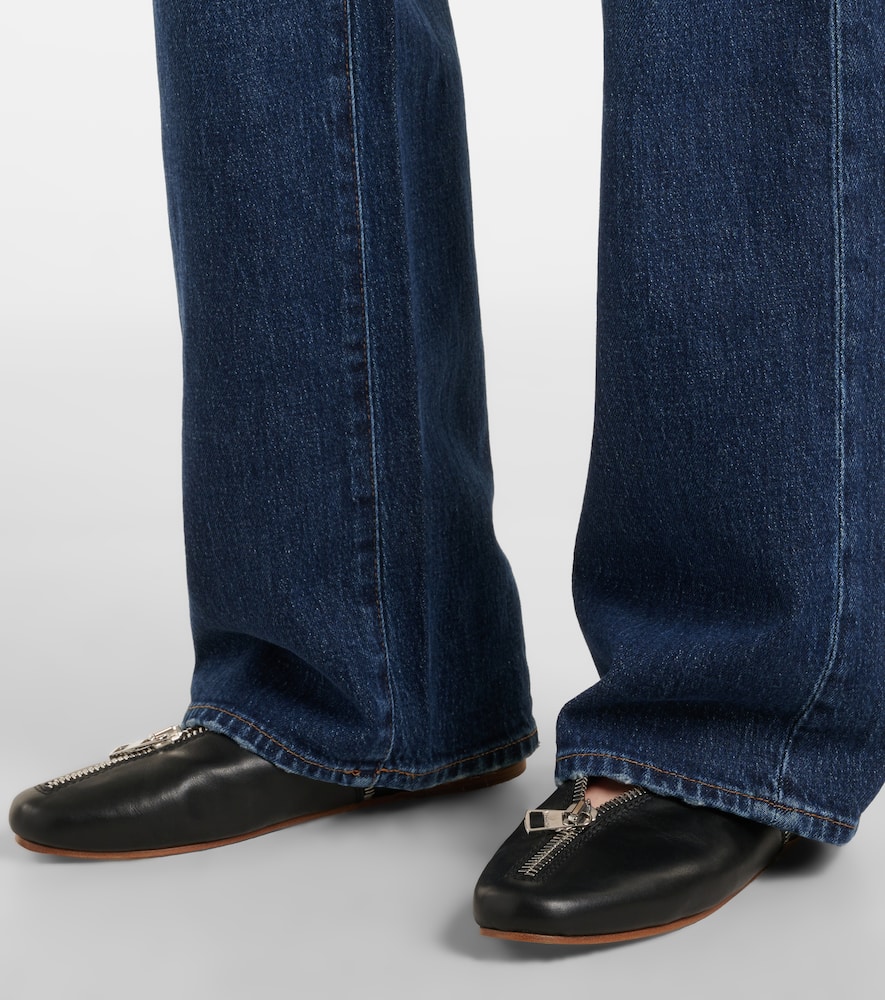 Tess high-rise straight jeans