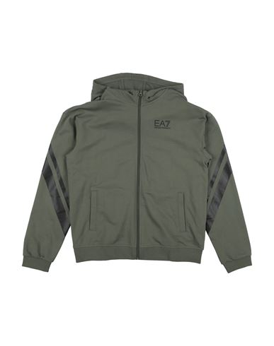Kid Boy Sweatshirt Military green Size 14 Cotton