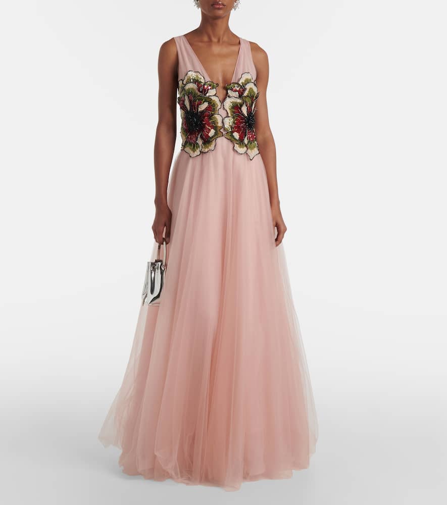 Arion sequined tulle gown