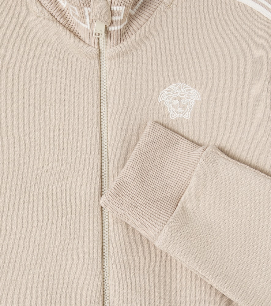 Medusa cotton fleece track jacket