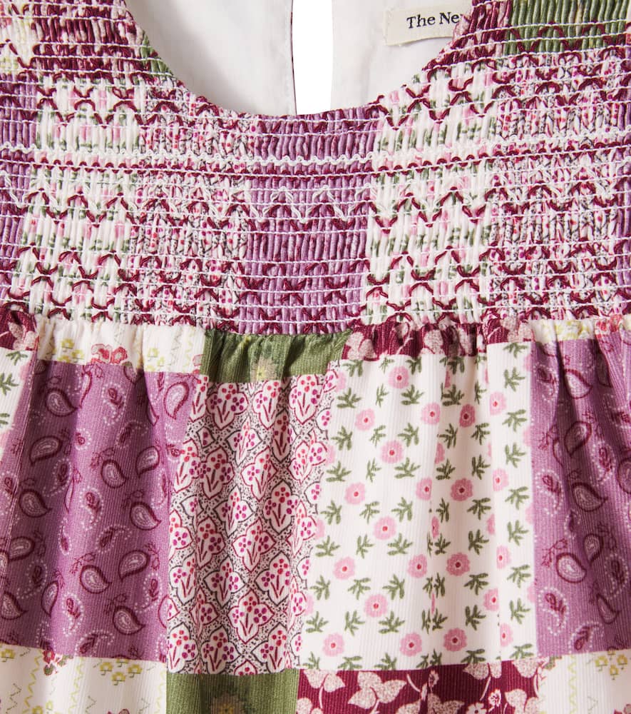 Melba colorblock cotton dress
