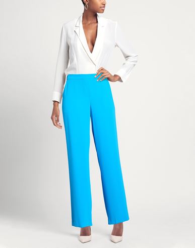 P. a.r. o.s. h. Woman Pants Azure Size XL Polyester