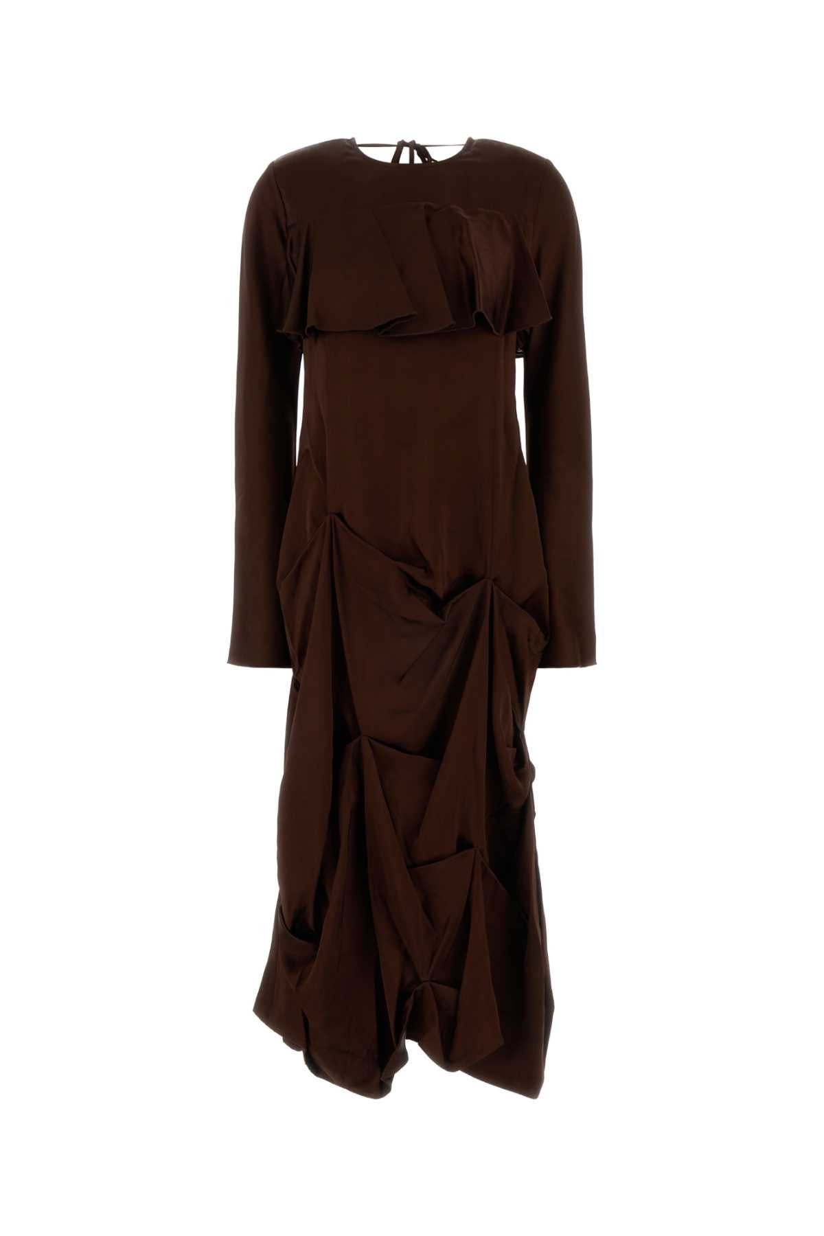 Viscose Dress — Brown