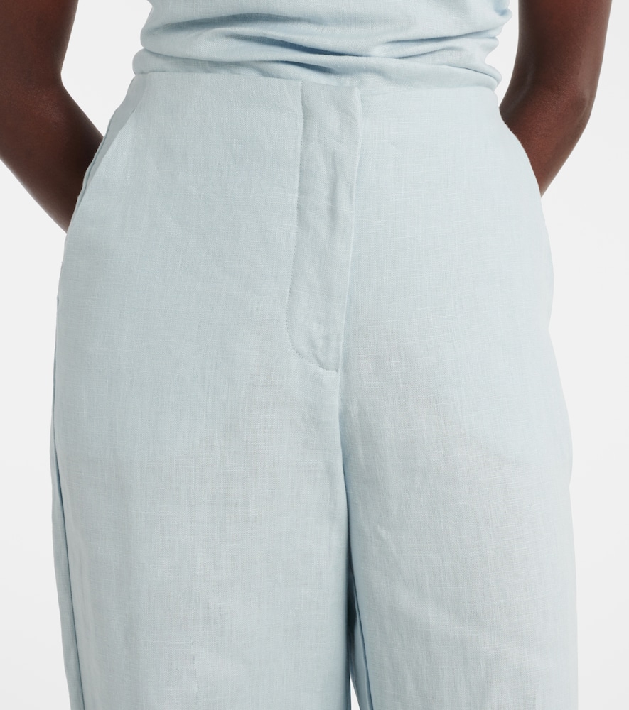 Lulea high-rise linen wide-leg pants