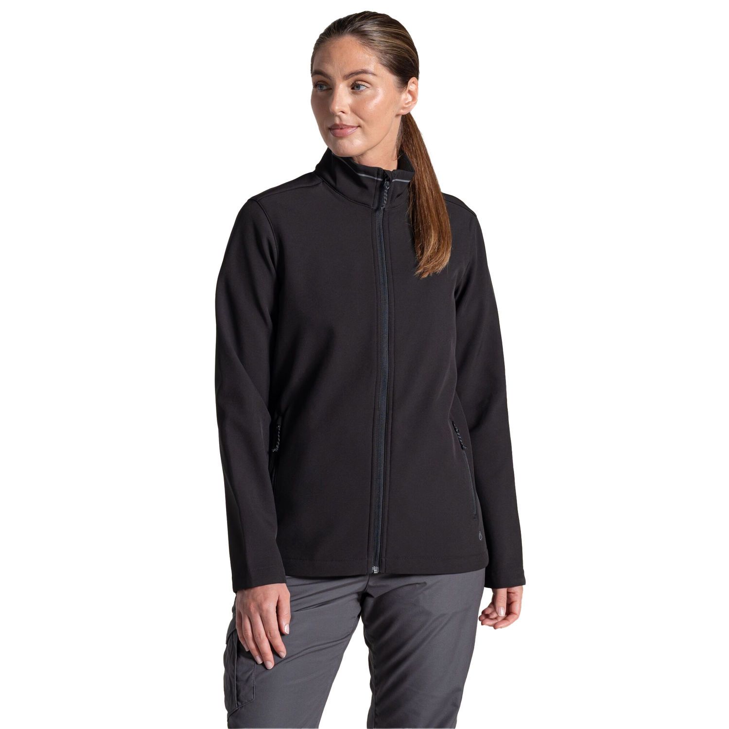 Craghoppers Basecamp Ll Soft Shell Jacket In Black