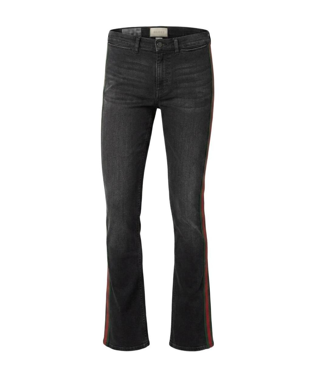 Cotton denim pants with Web