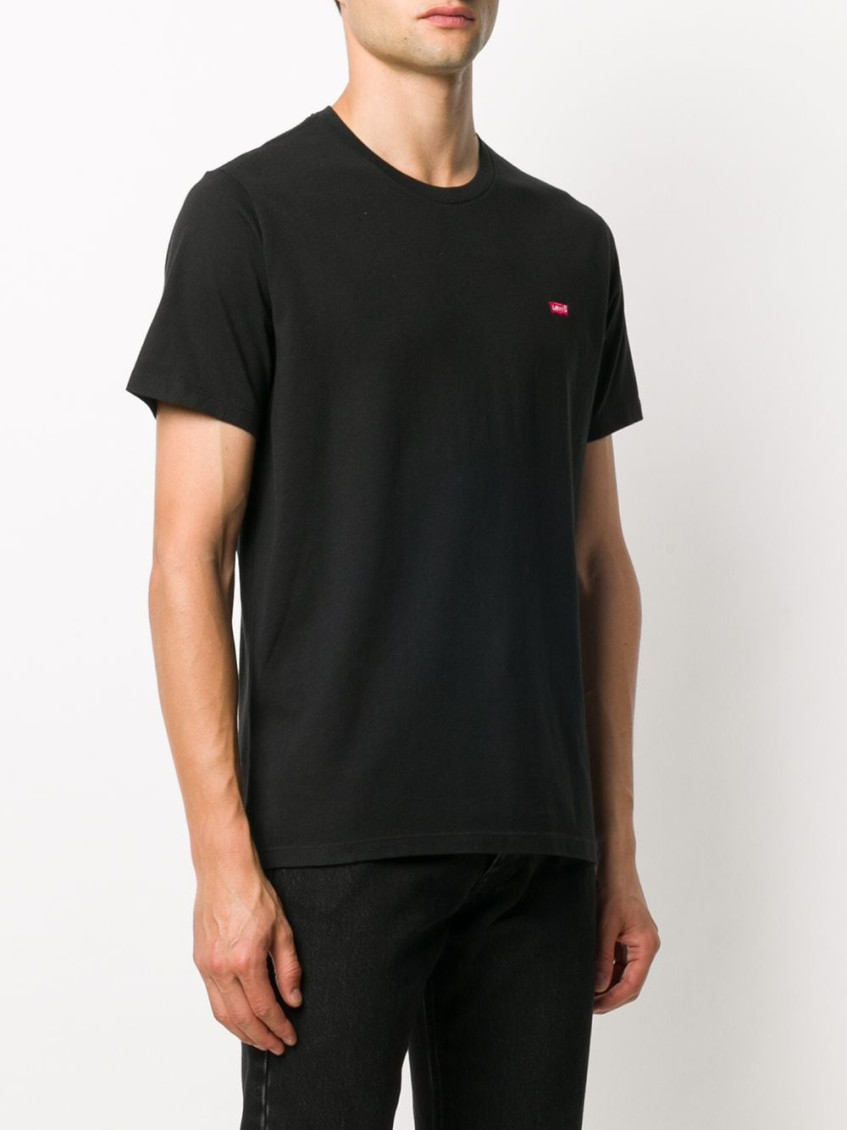 Embroidered logo T-shirt - Black