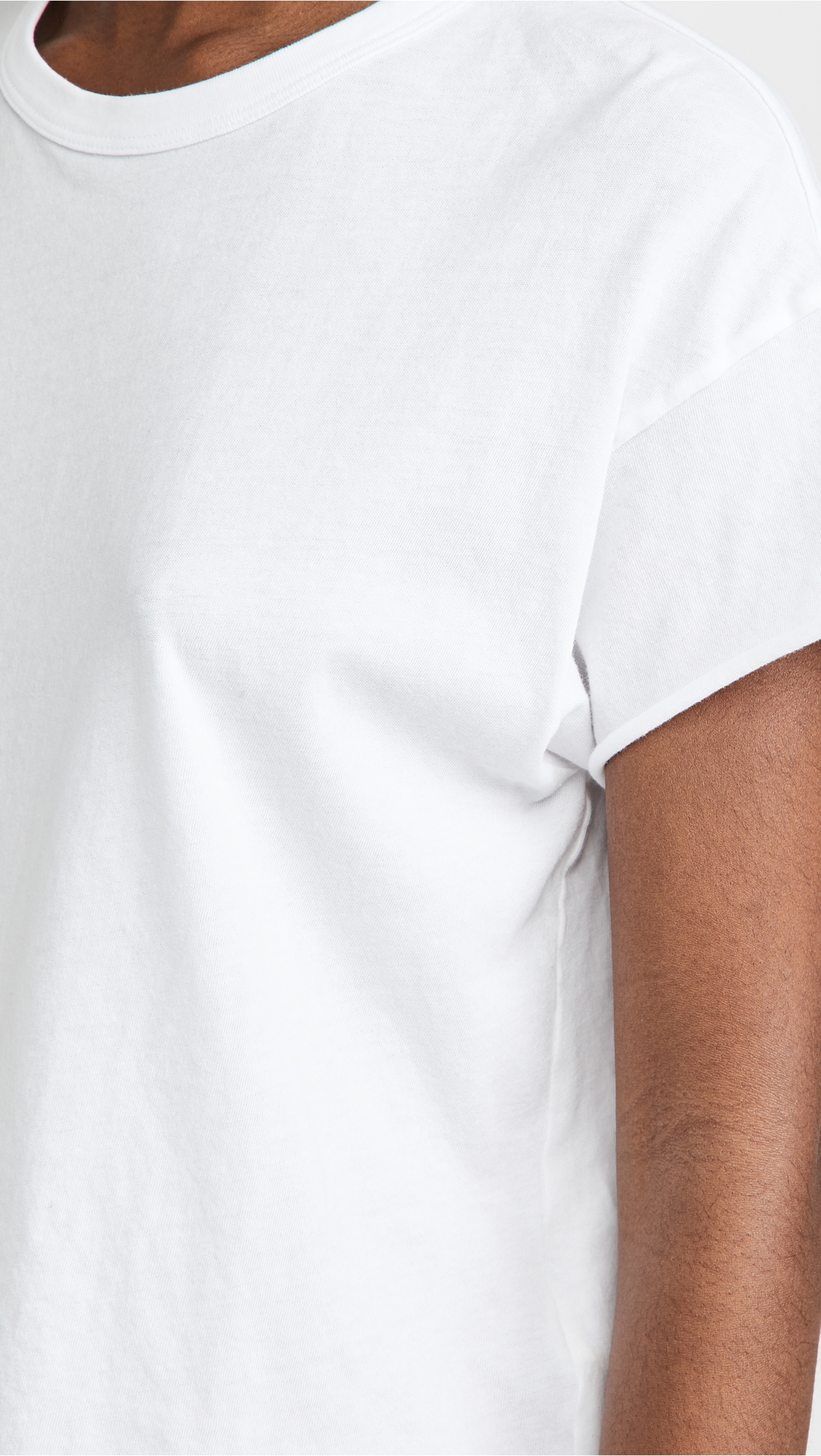 The Crop Tee True White